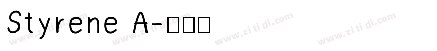 Styrene A字体转换